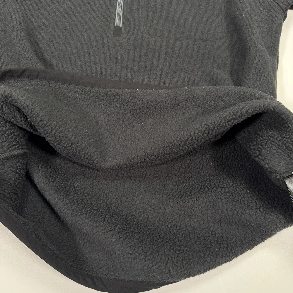 The North Face Fleece 1/4 Zip Pullover Men's L Charcoal Gray Mock Neck Outdoor